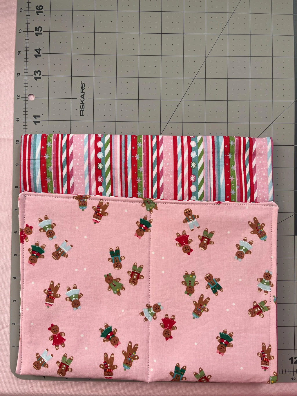 Pink Christmas Power Chair Arm Rest Bag