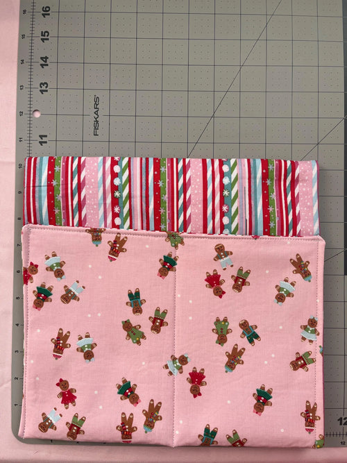 Pink Christmas Power Chair Arm Rest Bag