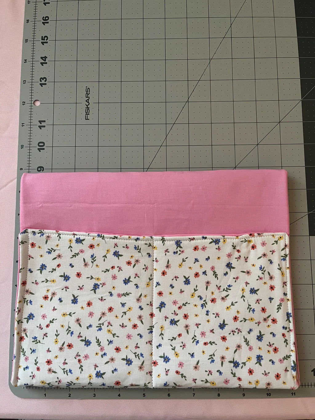 Pink Multi Floral Power Chair Arm Rest Bag