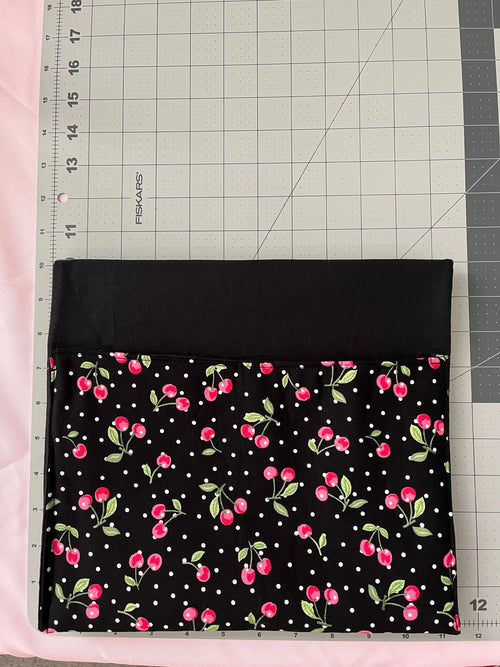 Black Cherries Power Chair Arm Rest Bag