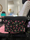 Black Cherries Power Chair Arm Rest Bag