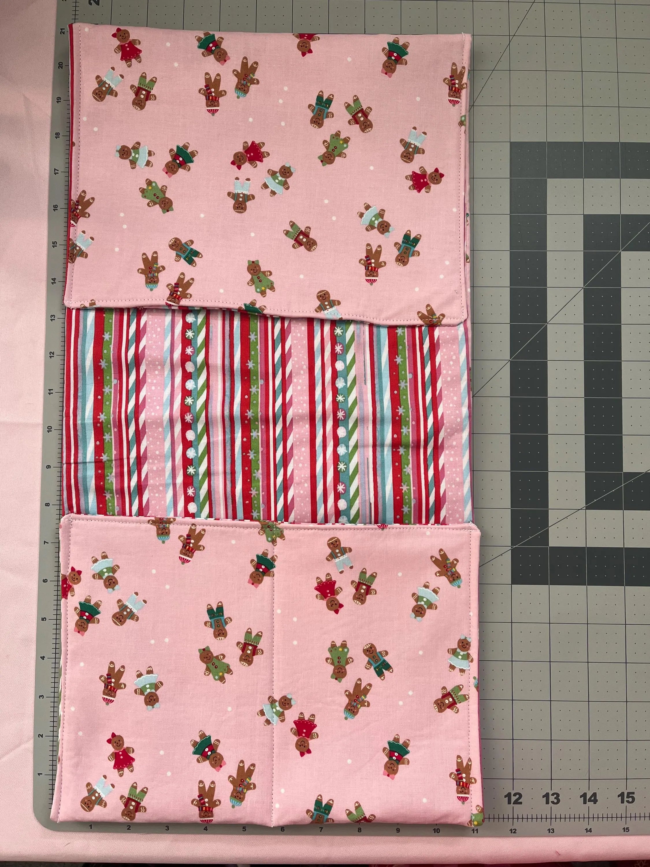 Pink Christmas Power Chair Arm Rest Bag