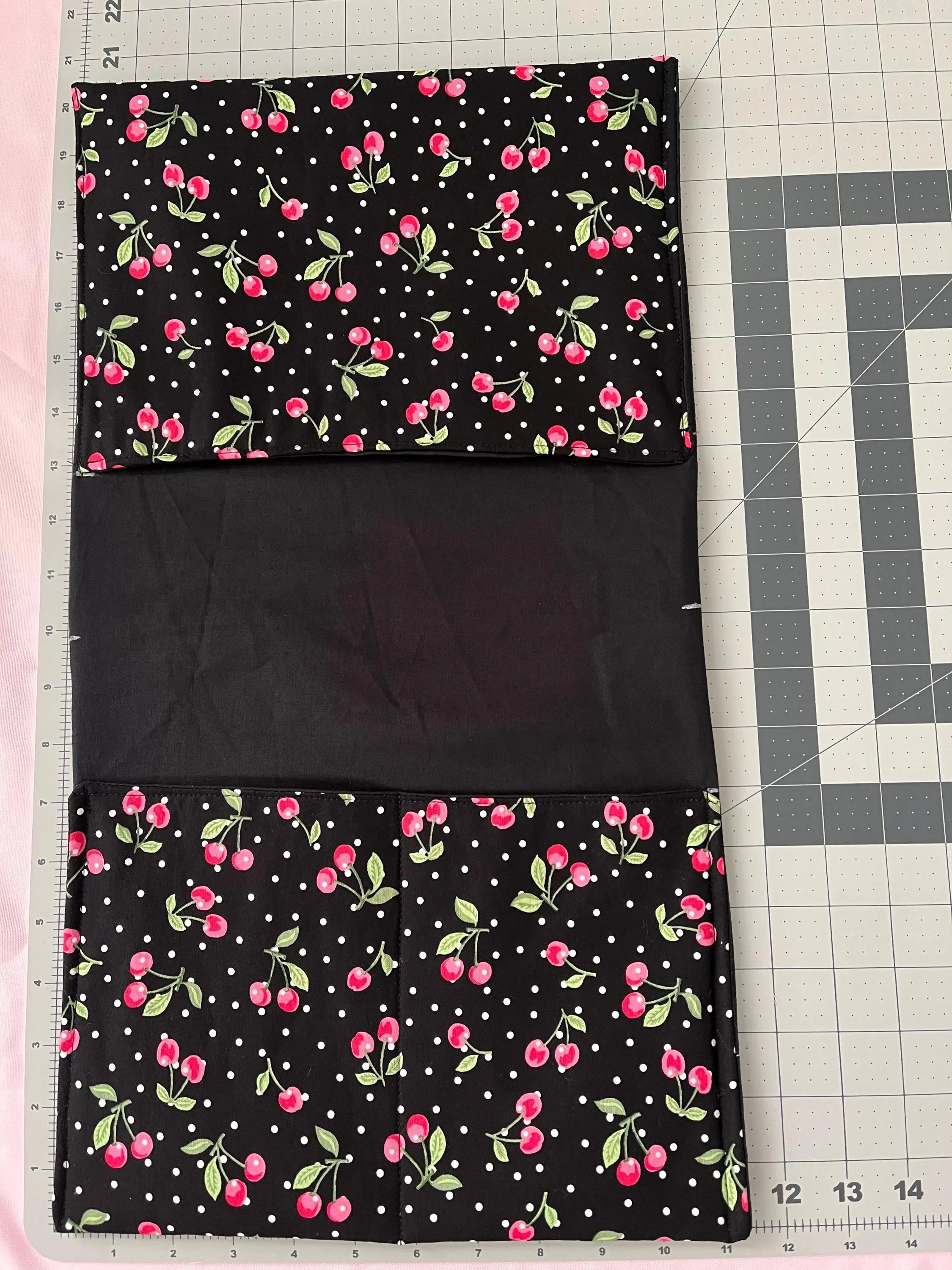 Black Cherries Power Chair Arm Rest Bag