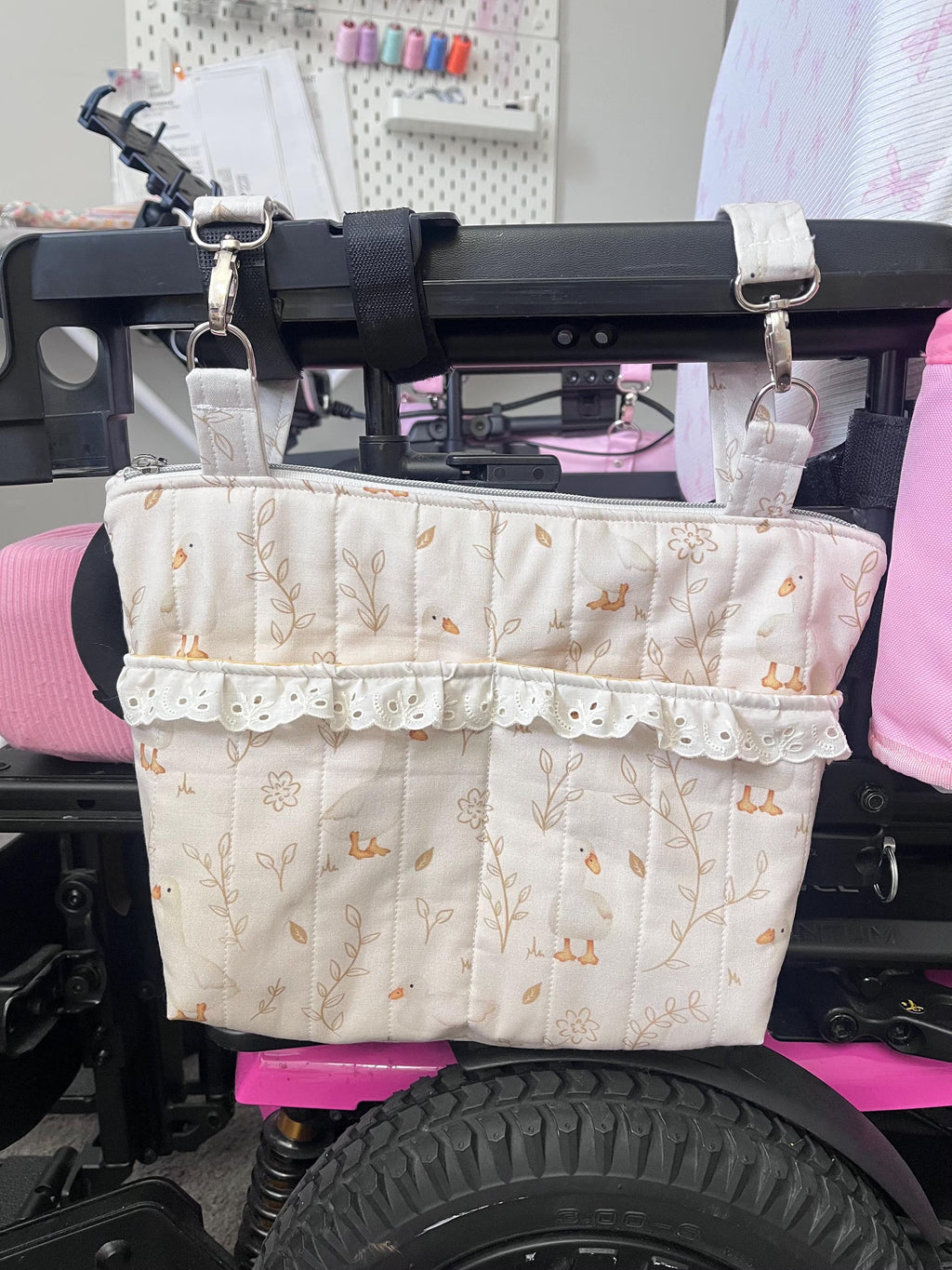 Custom Power Chair Armrest Bag